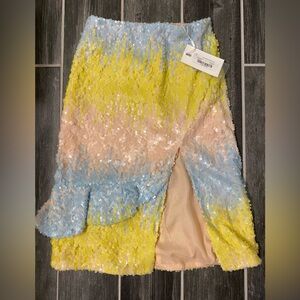 Endless Rose Colorblock Sequin Skirt XS (closet-bin)